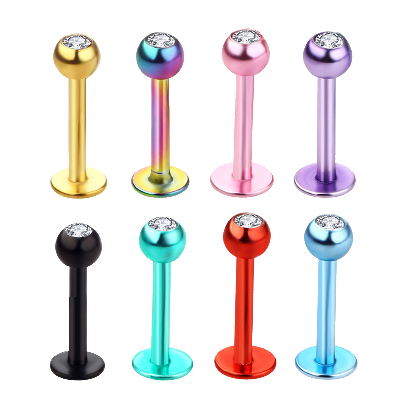 Body Piercing Tool Kit 8-27Pcs Tragus Nose Eyebrow Piercing Needle Clamp Set