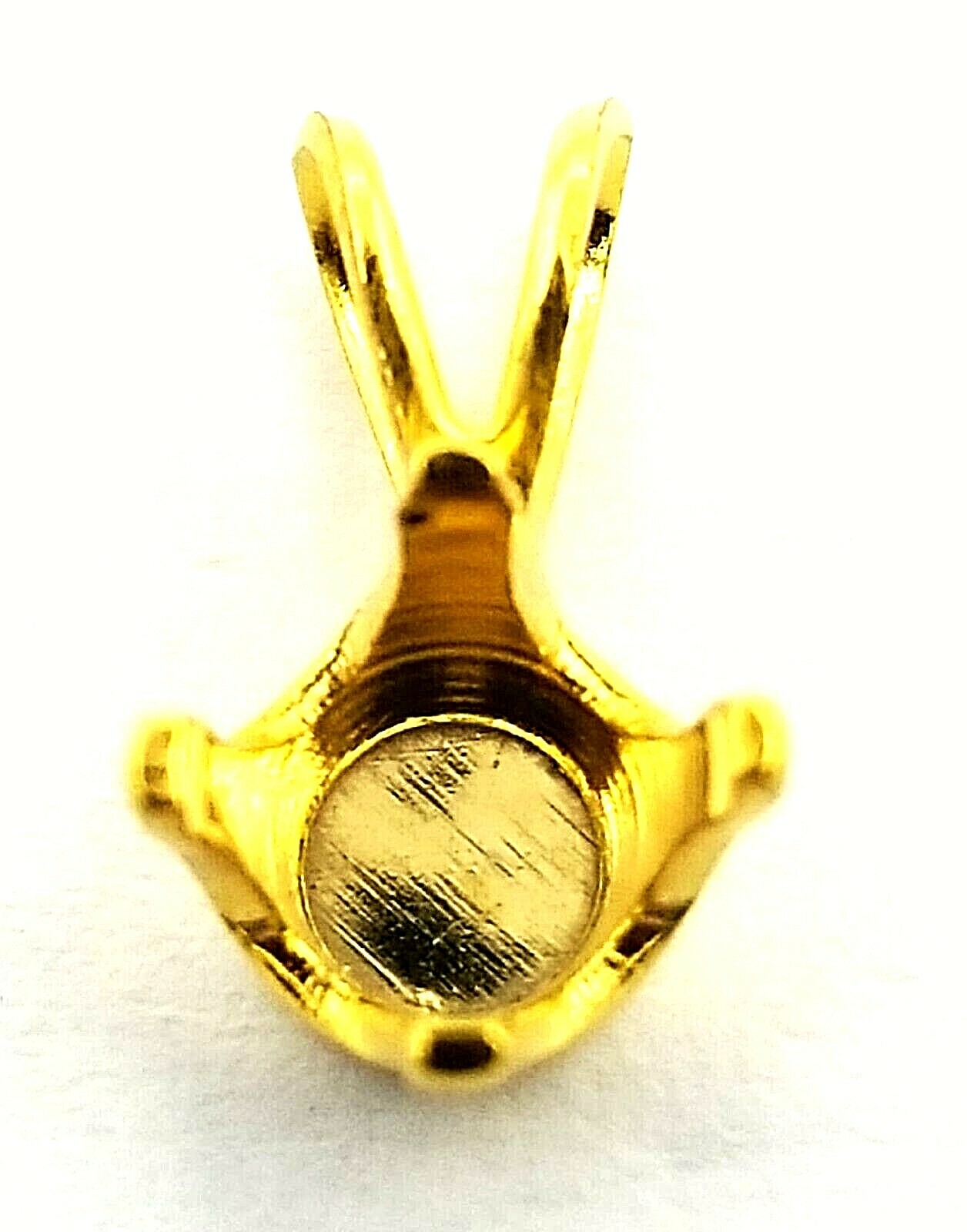 NOS 5mm 10k Yellow Gold GF Pendant or Charm Mounting w/ Bail 12 pc/order #OK720
