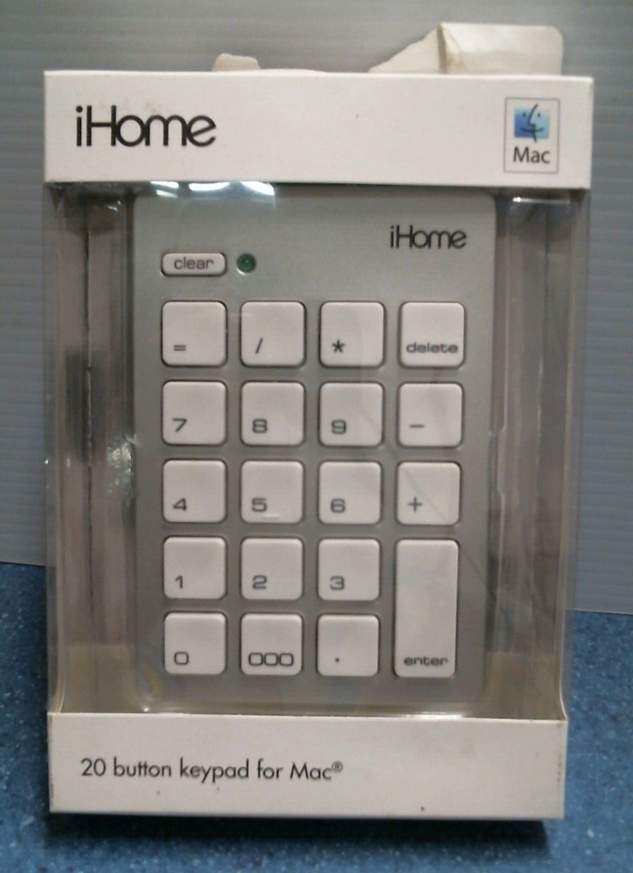 iHome 20 Button Keypad for MAC ,  Silver   (01906)  FS