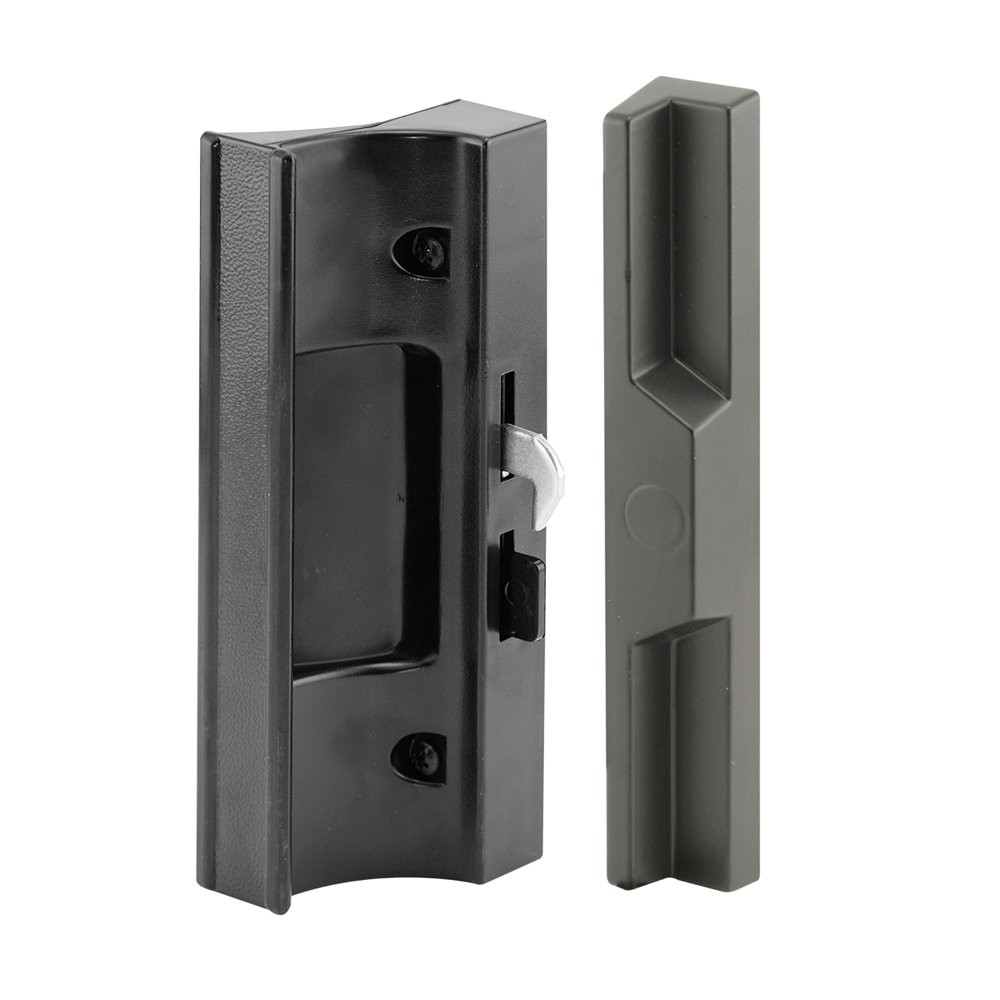 C 1216 Sliding Door Handle 4-15/16 In. Hole Centers Black Single Pack