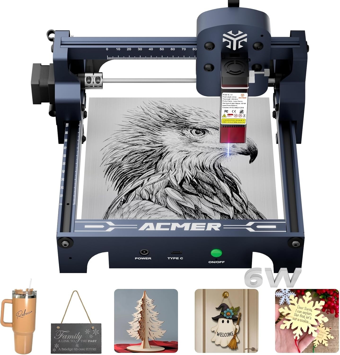 Engraver Machine with 130x130mm Area for High-Precision Cutting and Engraving