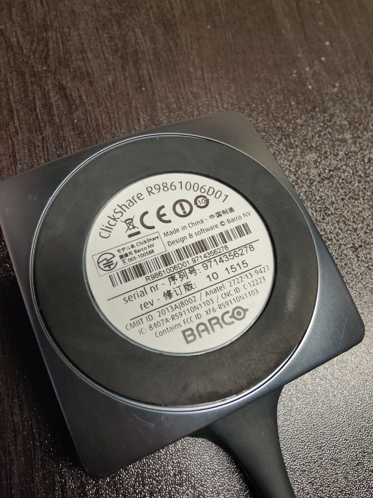 Barco Clickshare R9861500D01 Button Gen 3.0