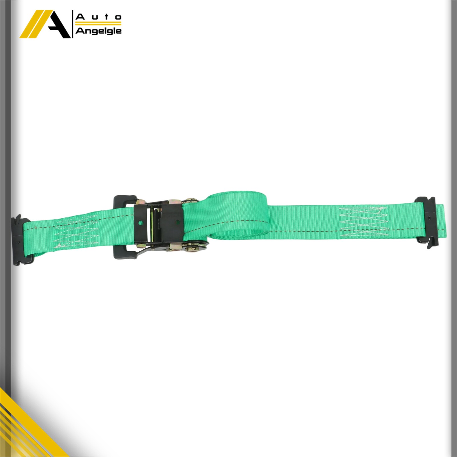 Green E Track Wheel Chock 8ft Green Ratchet Straps Kit 2 Sets For Trailers ATV