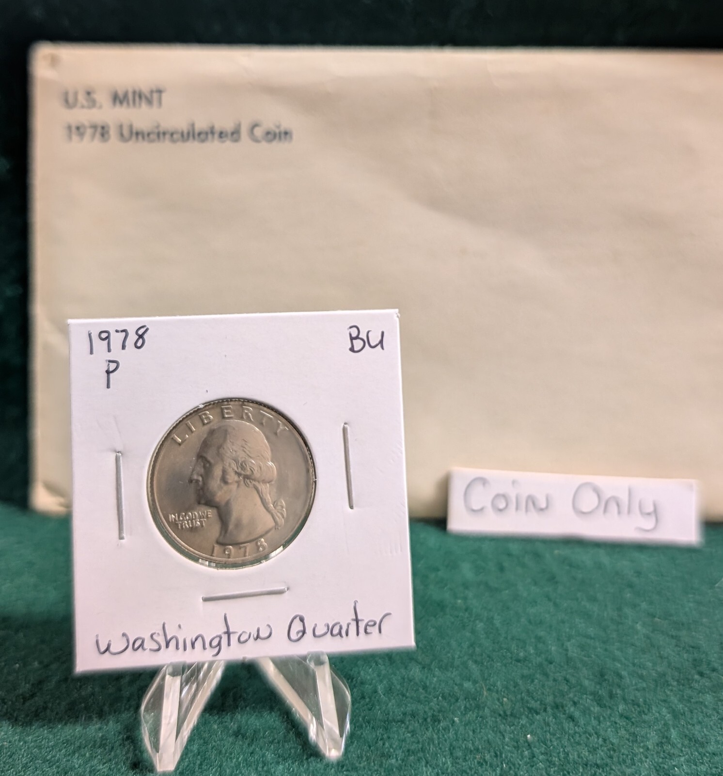 1978 P Washington Quarter Uncirculated from Mint Set