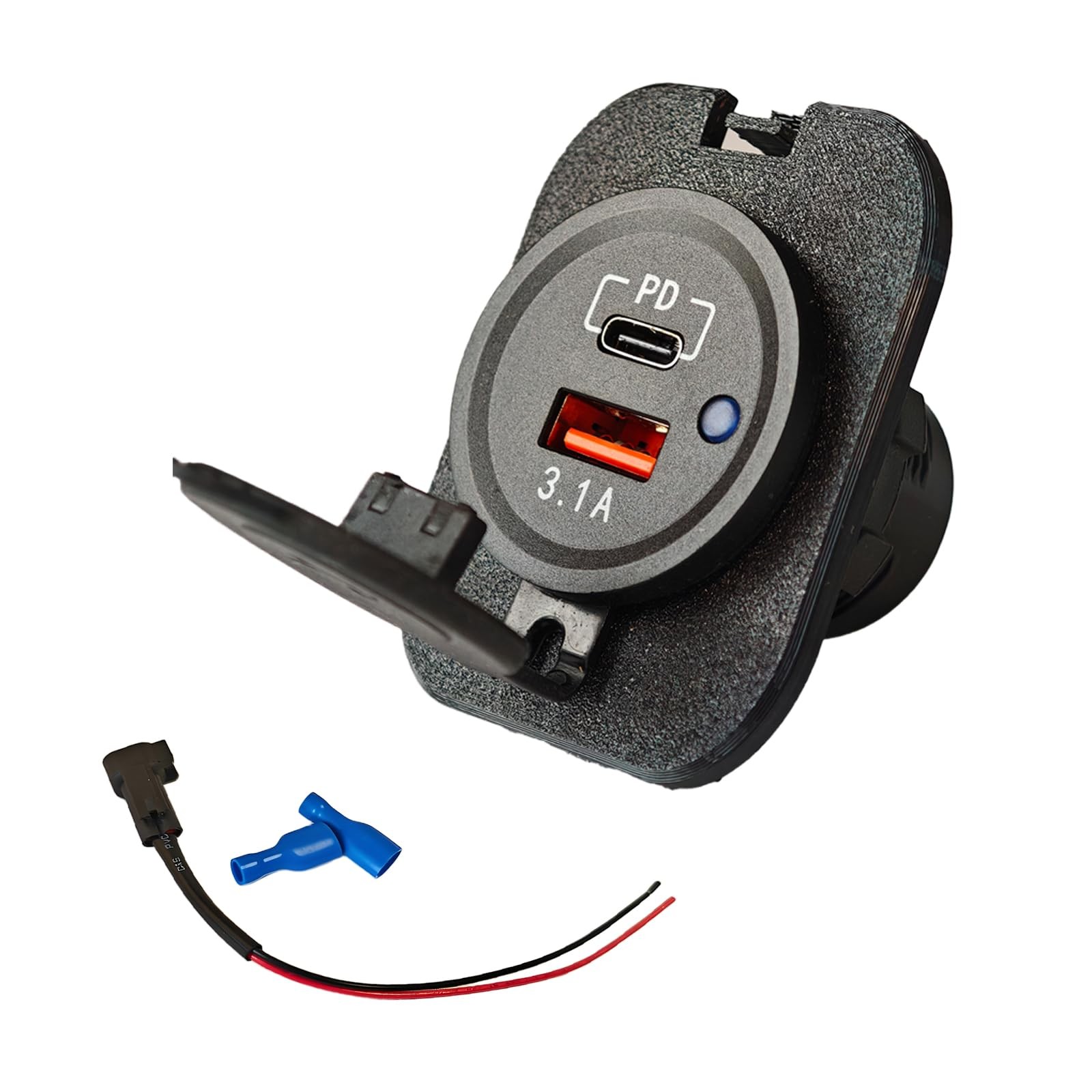 12v Bed Outlet for Ford Maverick Flexbed (2022+), Cigarette Socket kit or USB...
