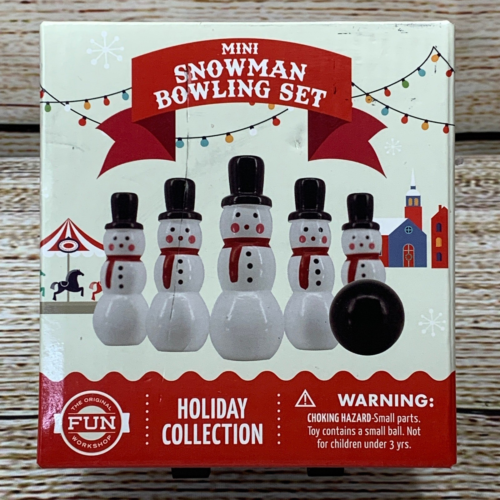Mini Snowman Bowling Set 🆕 Fun Workshop Holiday Collection NEW