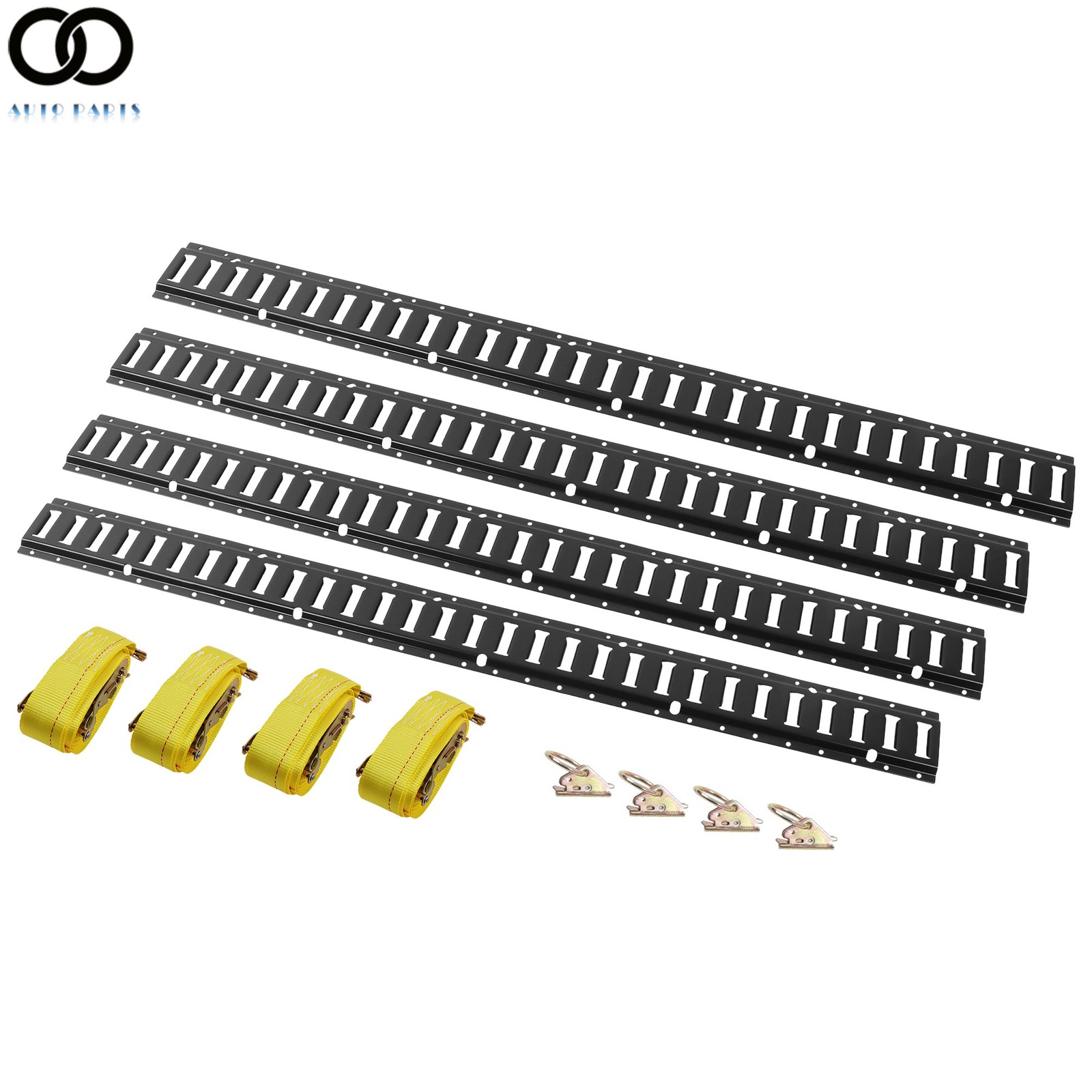 12 Piece 5' E Horizontal E-Track Rail Secure Cargo For Truck Trailer Cargo Vans