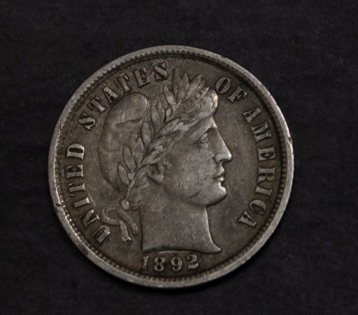 1892 Barber Dime Choice XF Lot 5414
