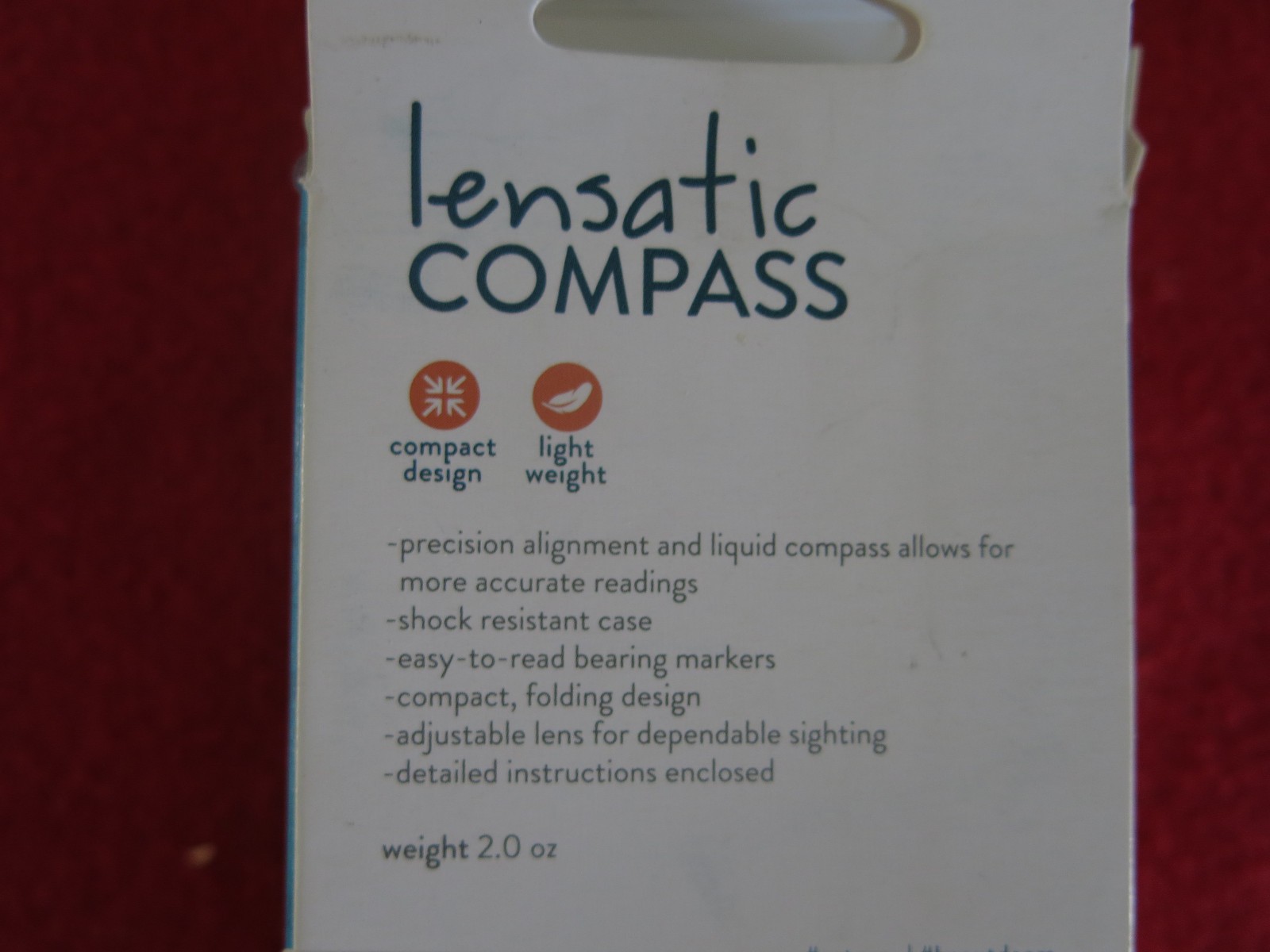 UST Lensatic Folding Compass Easy-to-Read Compact Luminous Shock-Resistant Case