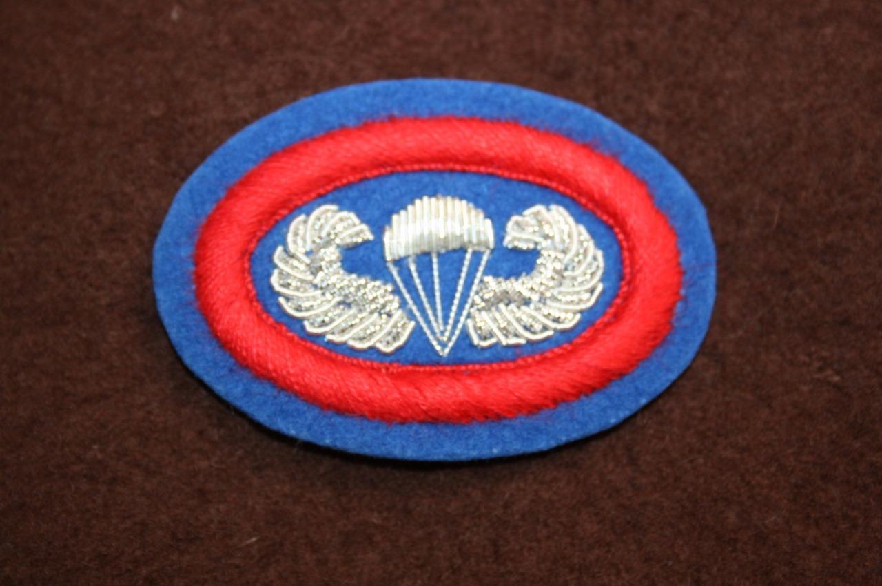COPY WW2 505TH US PARACHUTE INFANTRY REGIMENT AIRBORNE BULLION WING OVAL BACKING