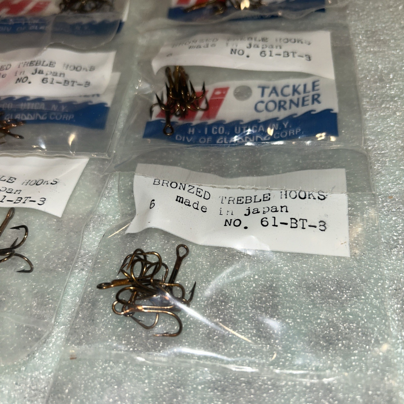 Bronze treble hooks size 8