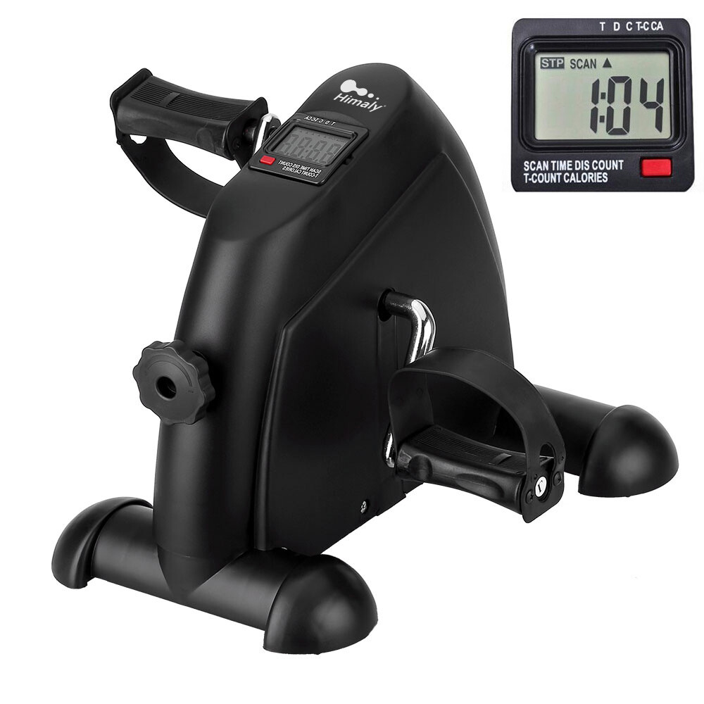Mini Exercise Bike Portable Foot Cycle Arm & Leg Peddler Workout Bike With LCD