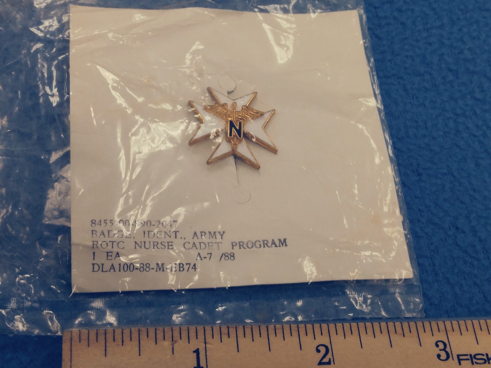 R.O.T.C. NURSE CADET PIN FROM 7/88 - NEW