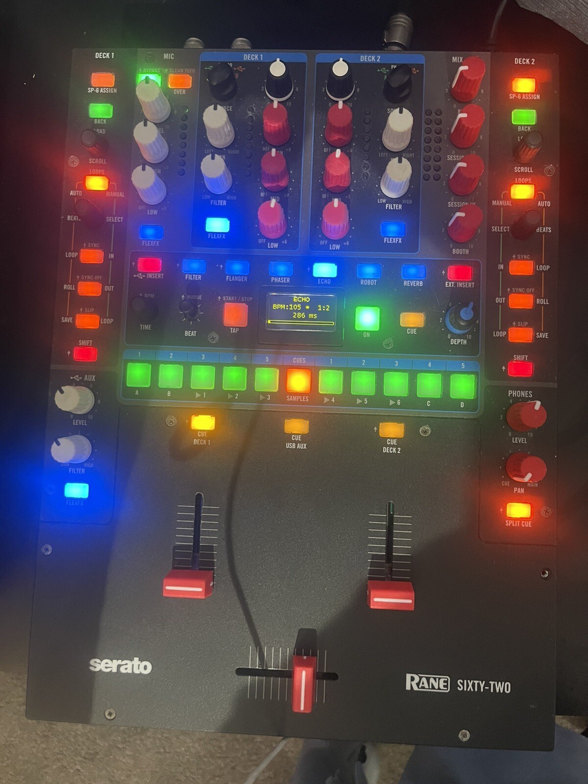 Rane 62 mixer w/Dust cover.