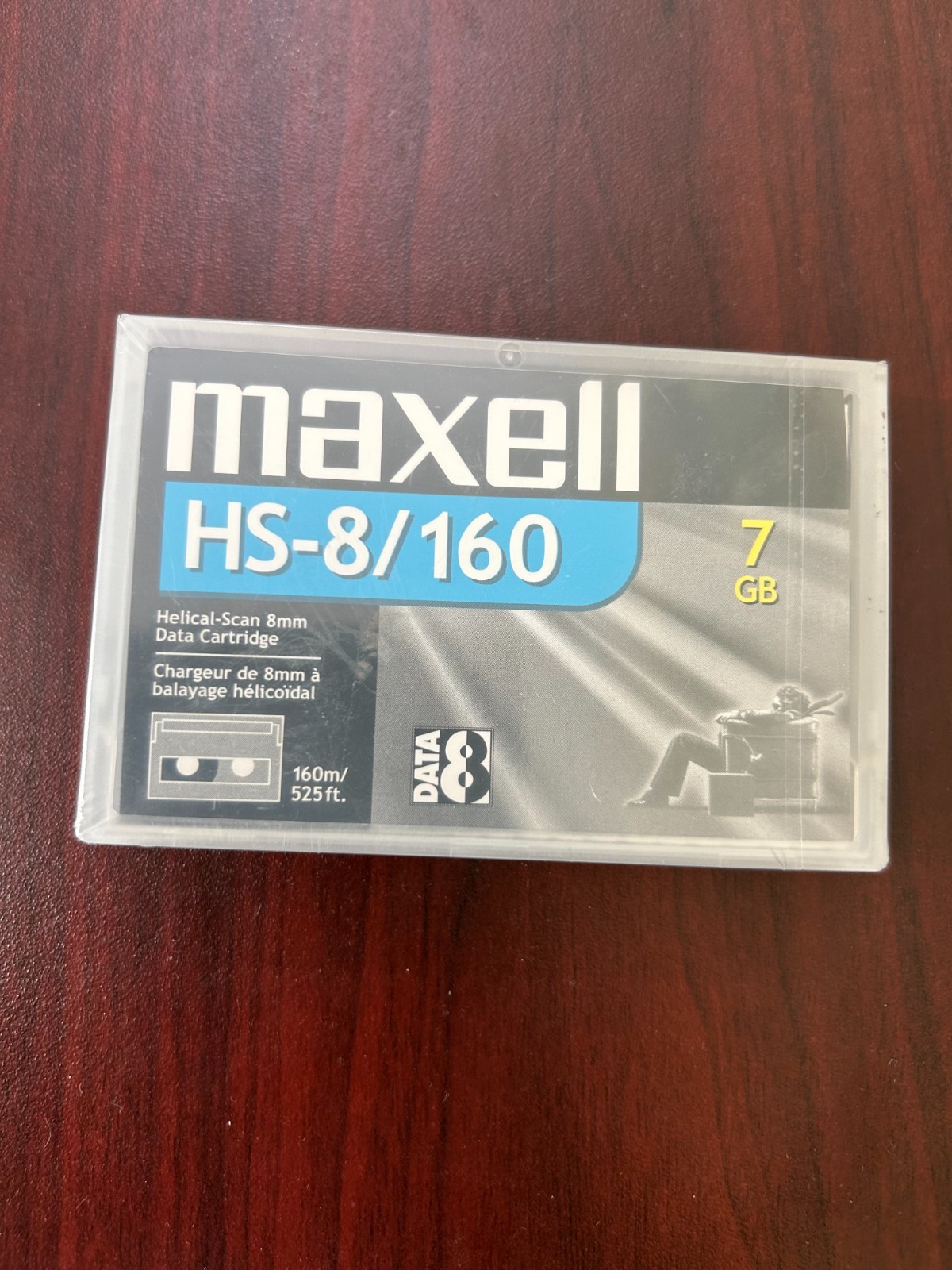 NEW 1/PK Maxell HS-8/160 160m 7GB/14GB 8mm D8 Data Tape Cartridge FACTORY SEALED