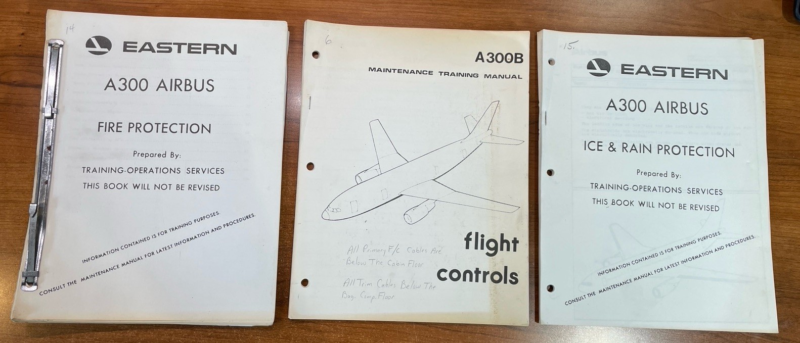 Airbus A300 Maintenance manuals Lot Of 3 From Former Eastern Airlines Mechanic
