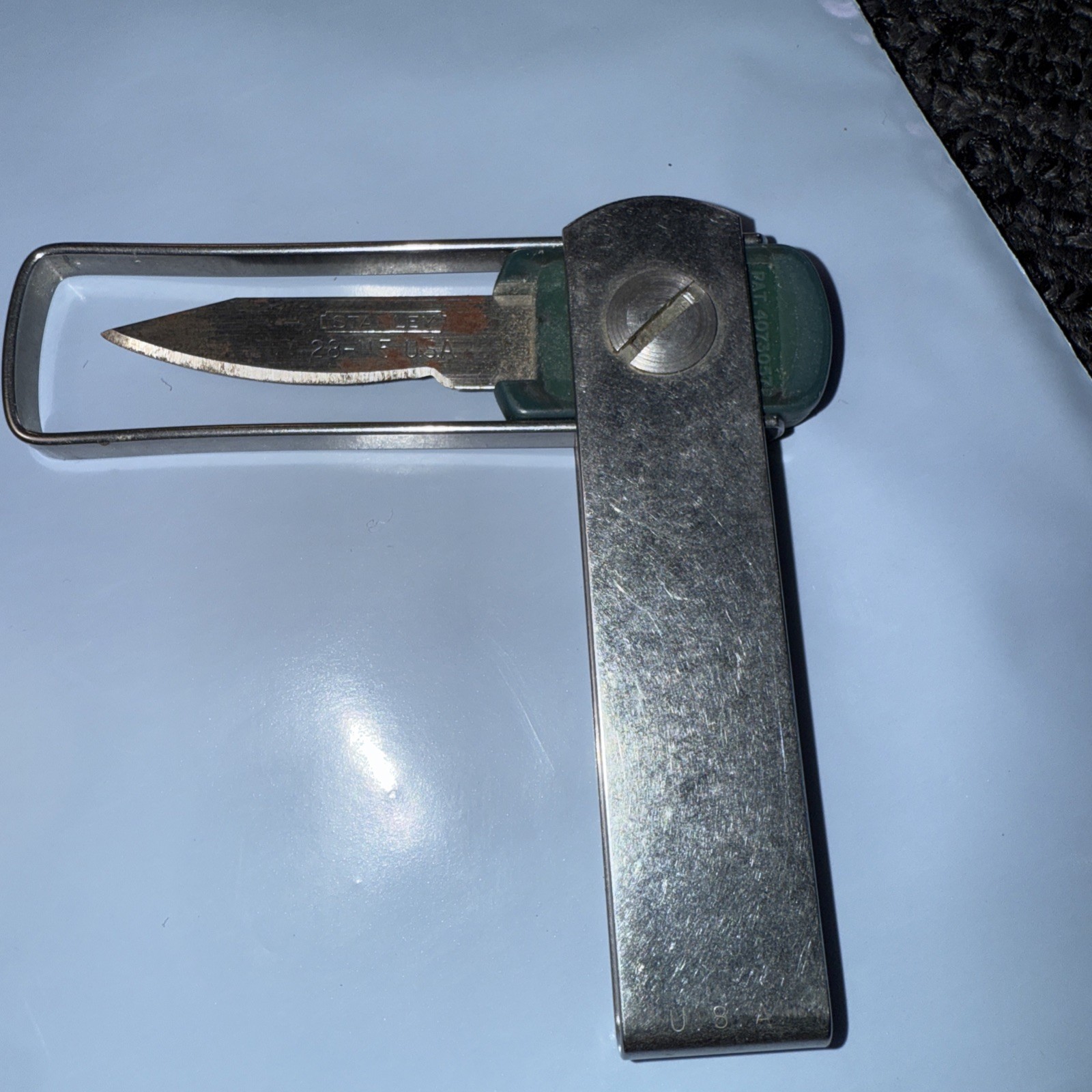 Vintage Pocket Knife Stanley 10-059 Folding Utility Knife, Made in USA