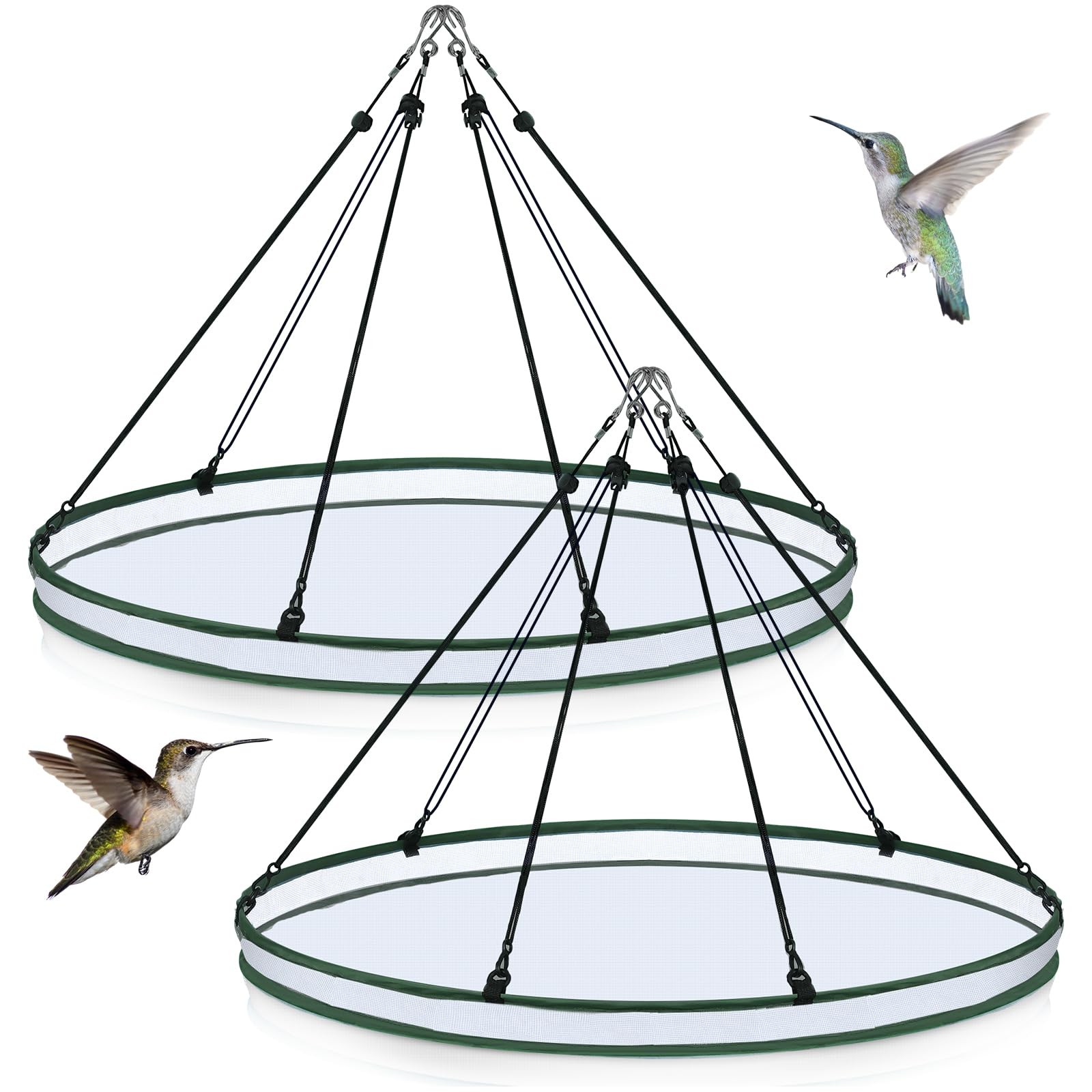FoldTier 2 Pieces 30 Inch Universal Wild Bird Seed Catcher 30 Inch, berry