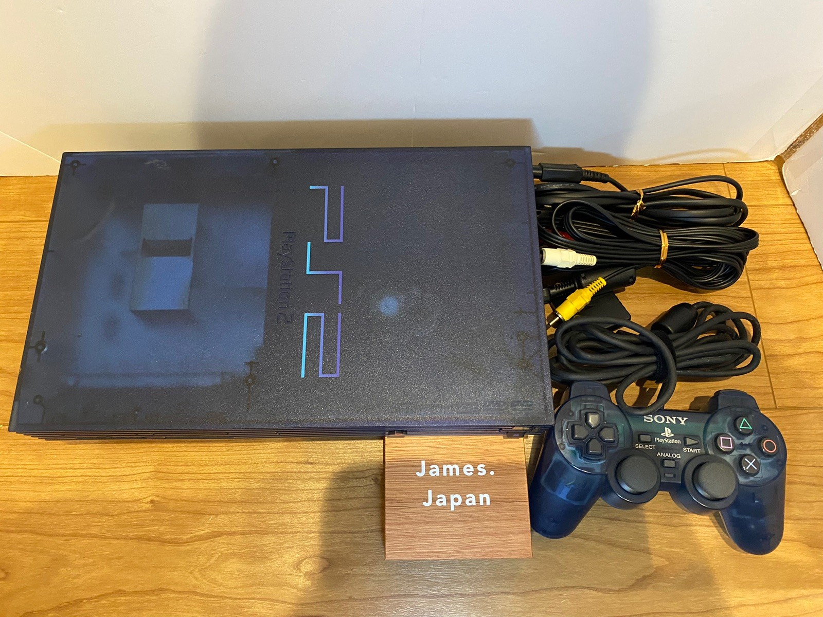 Sony PlayStation 2 PS2 SCPH-37000 Ocean Blue Console Controller Tested Working