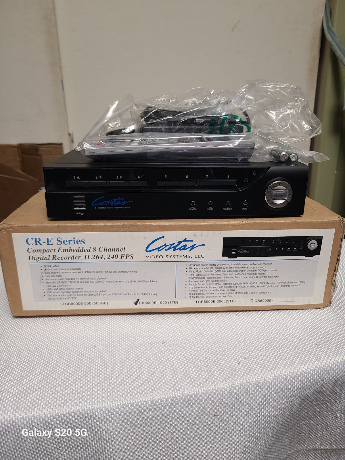 Costar CR8000E-1TB 8 Channel Embedded Digital Network Video Recorder New