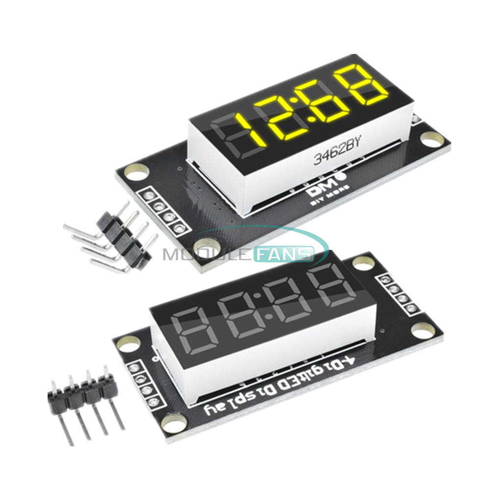 0.36" TM1637 4-Digit Digital Yellow LED Display Clock Tube Display for Arduino