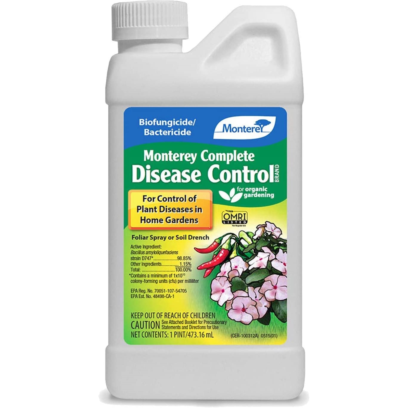 Monterey Complete Concentrate Fungicide & Bactericide for Control, 16 Oz
