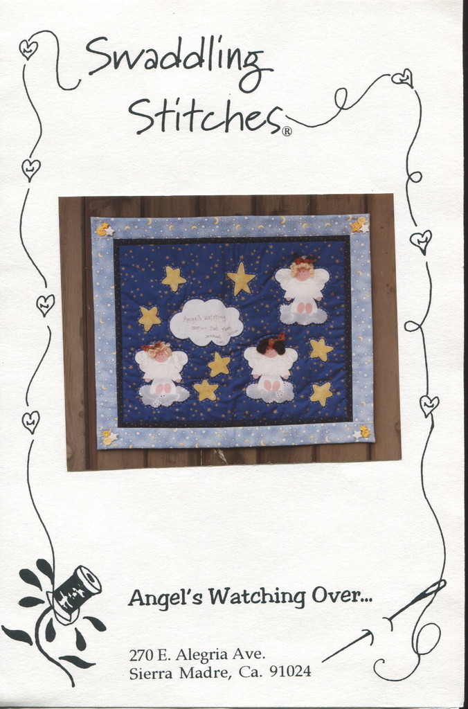Angels Watching Over...  Wall Quilt Pattern by Swaddling Stitches