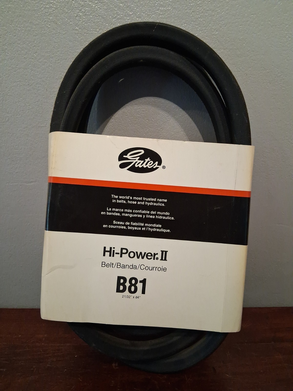 GATES HI-POWER II BELT B81 21/32"×84" *NOS