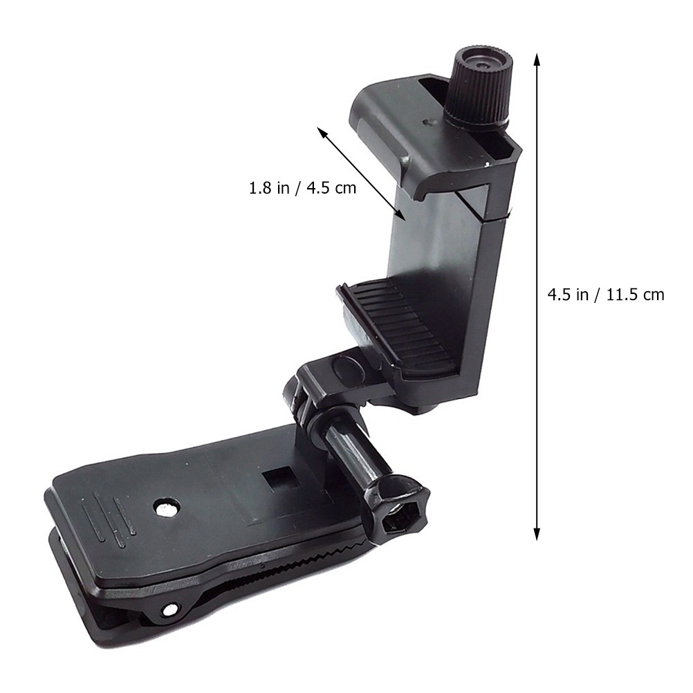 Backpack Shoulder Strap Mount for Camera Black ABS Durable Clip 360 Degree