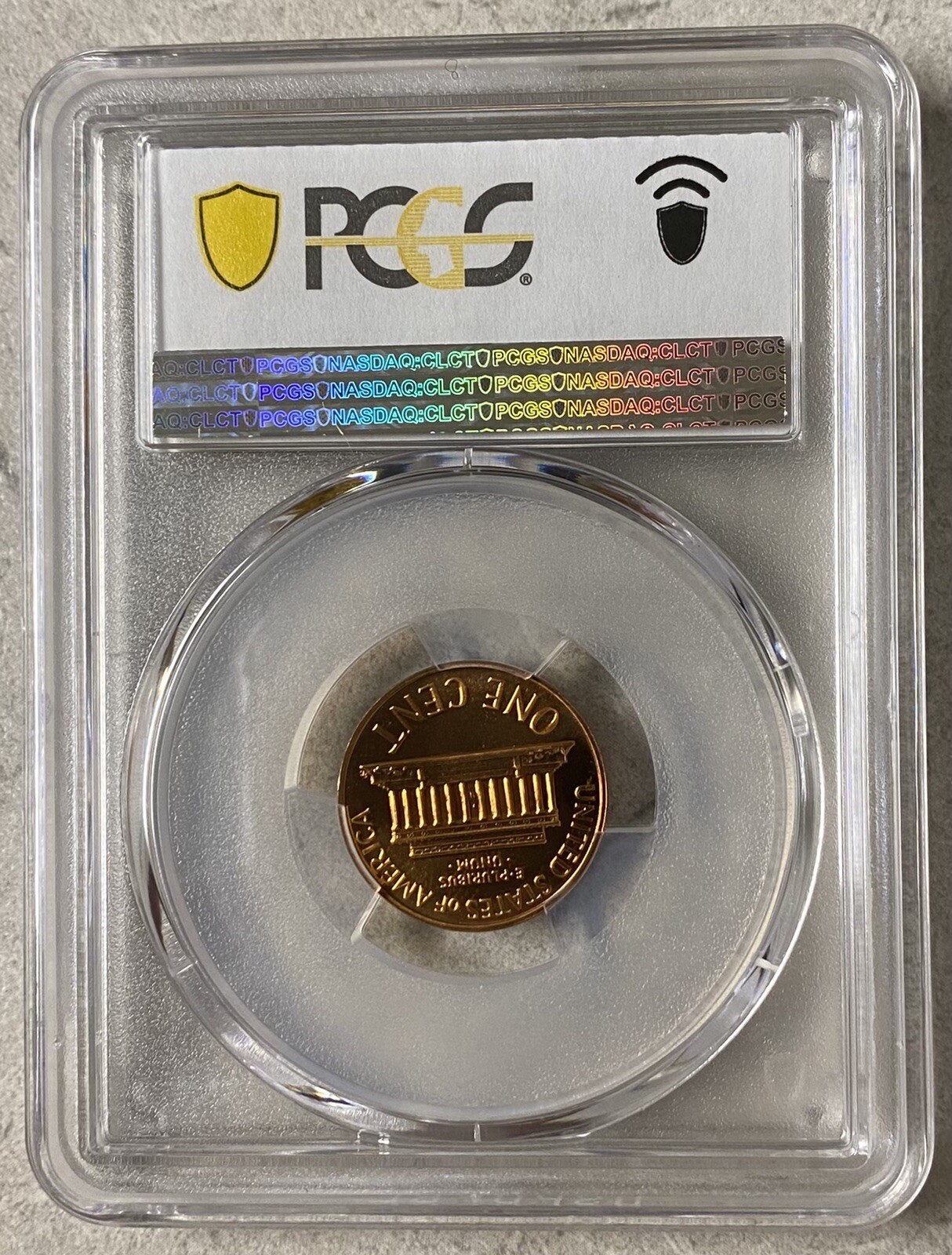 1962 1C Proof Lincoln Cent, PCGS PR67RD, Gold Shield