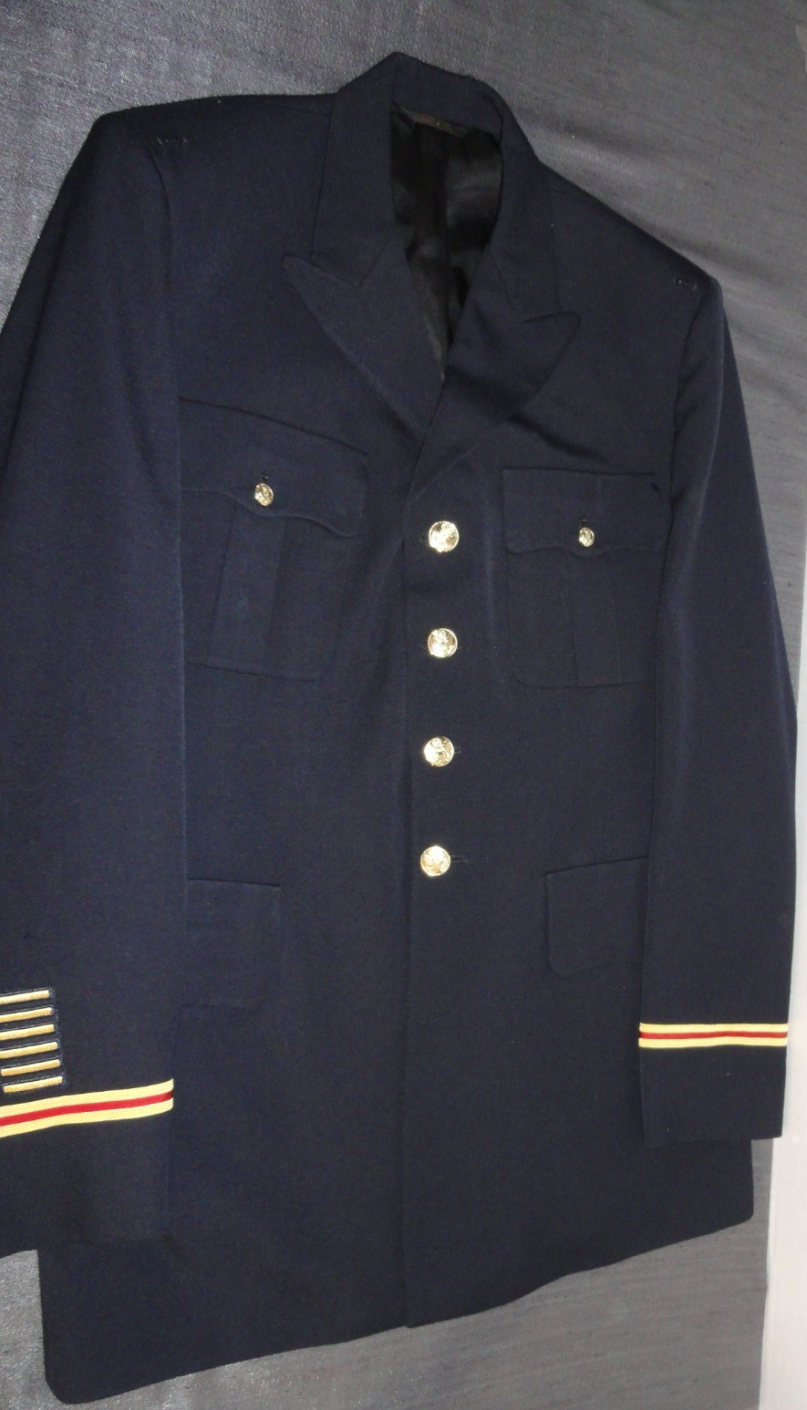 UNITED STATES ARMY SERVICE UNIFORM DRESS BLUE ASU JACKET 450 OFFICER 44XL