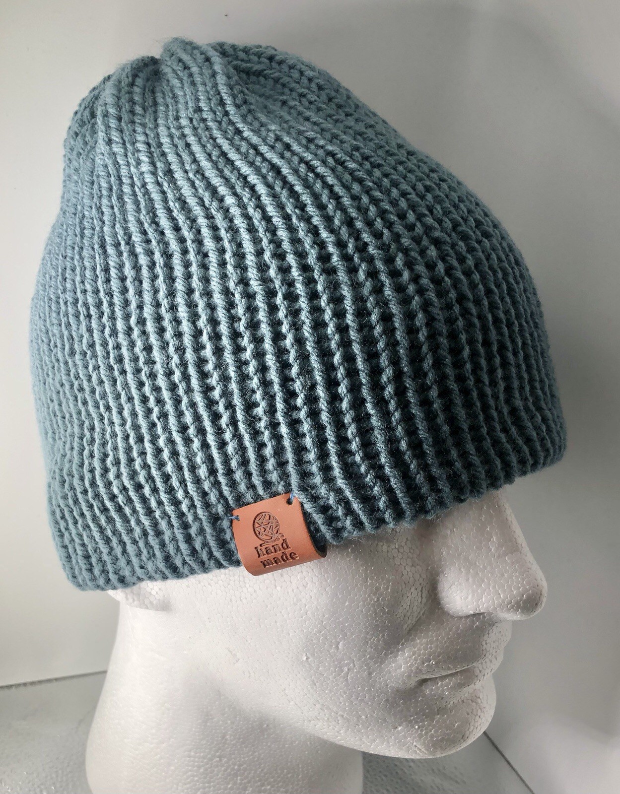“Harbor Life” Hand Made Knitted Beanie 100% Acrylic Double Insulated Made In USA