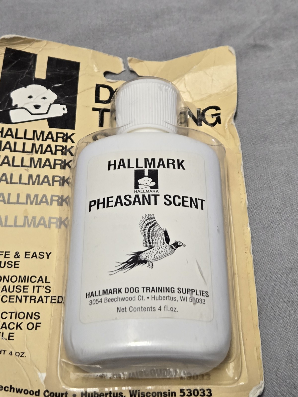 Hallmark Systems Dog Training Pheasant Scent 4 oz. Bottle NOS