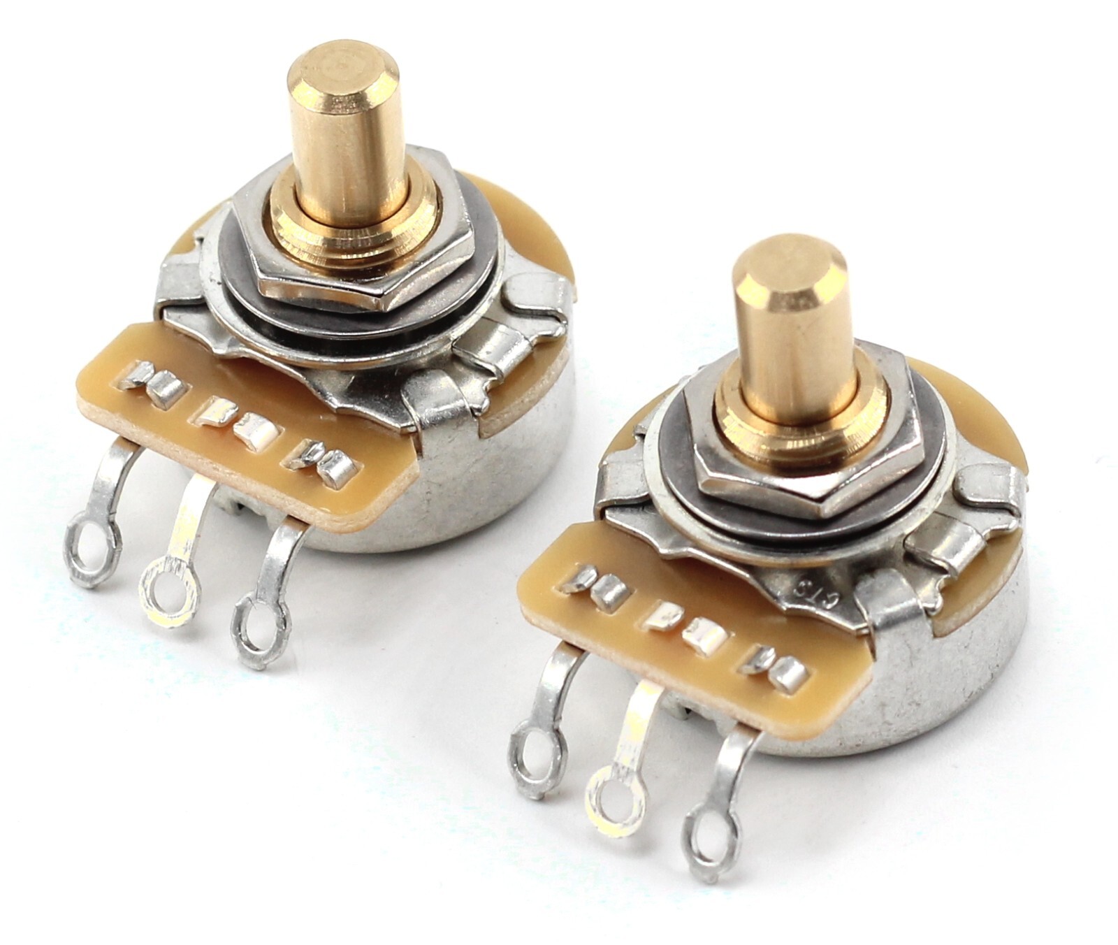 The Art of Tone CTS 250k Potentiometer - Custom Short Solid, Audio Taper (2x)