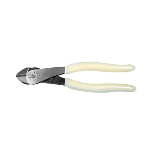 Klein Tools D248-8-GLW Pliers, Made in USA, Hi-Viz Diagonal Cutting Pliers