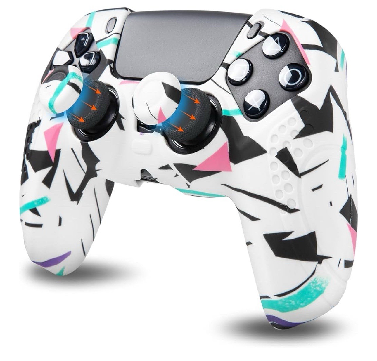 Wicked Cushions WC Gripz PS5 Controller Skin 90’s White
