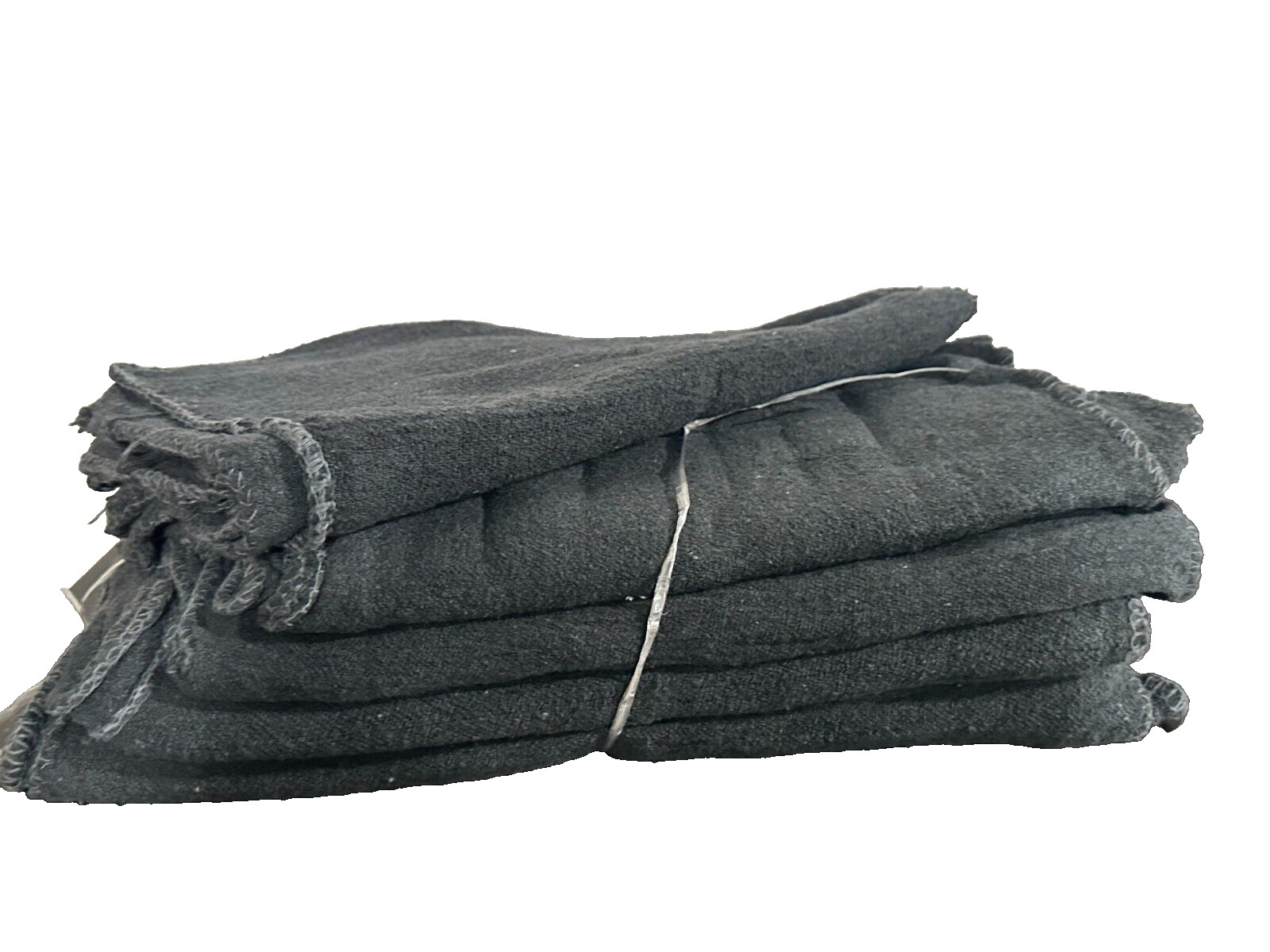2500 PIECES NEW BLACK INDUSTRIAL SHOP RAGS CLEANING TOWELS 13X14 inches