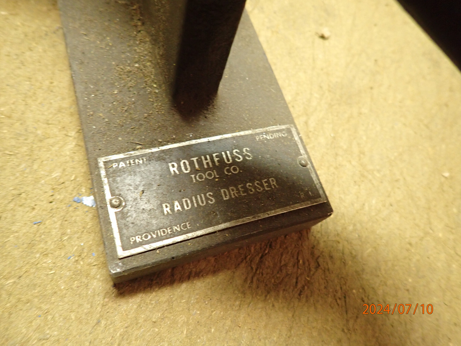 OLDER ROTHFUSS WHEEL DRESSER FOR SURFACE TOOL CUTTER GRINDER GRINDING
