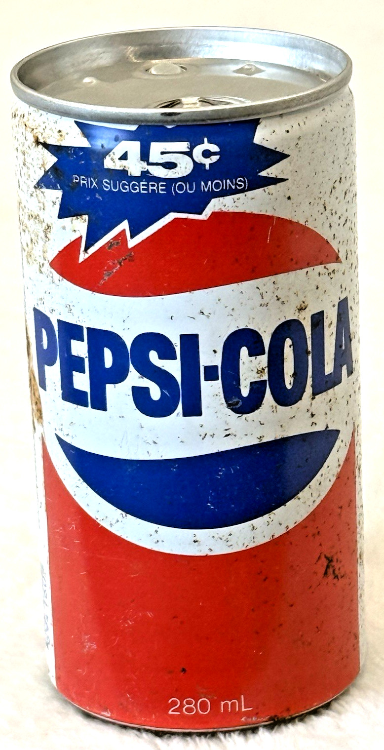 VTG 1970's “Rare” Pepsi-Cola-Toronto, Canada-9.468 oz/280 ml-Steel Soda-Pop Can