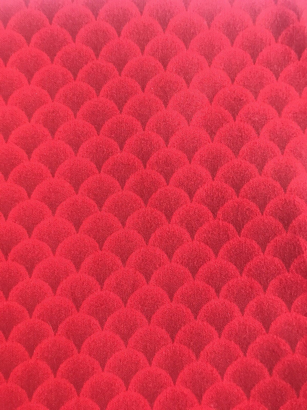 Red and Black Round Mound Print Cotton Fabric 1 Yard + 31” x 45 NEW