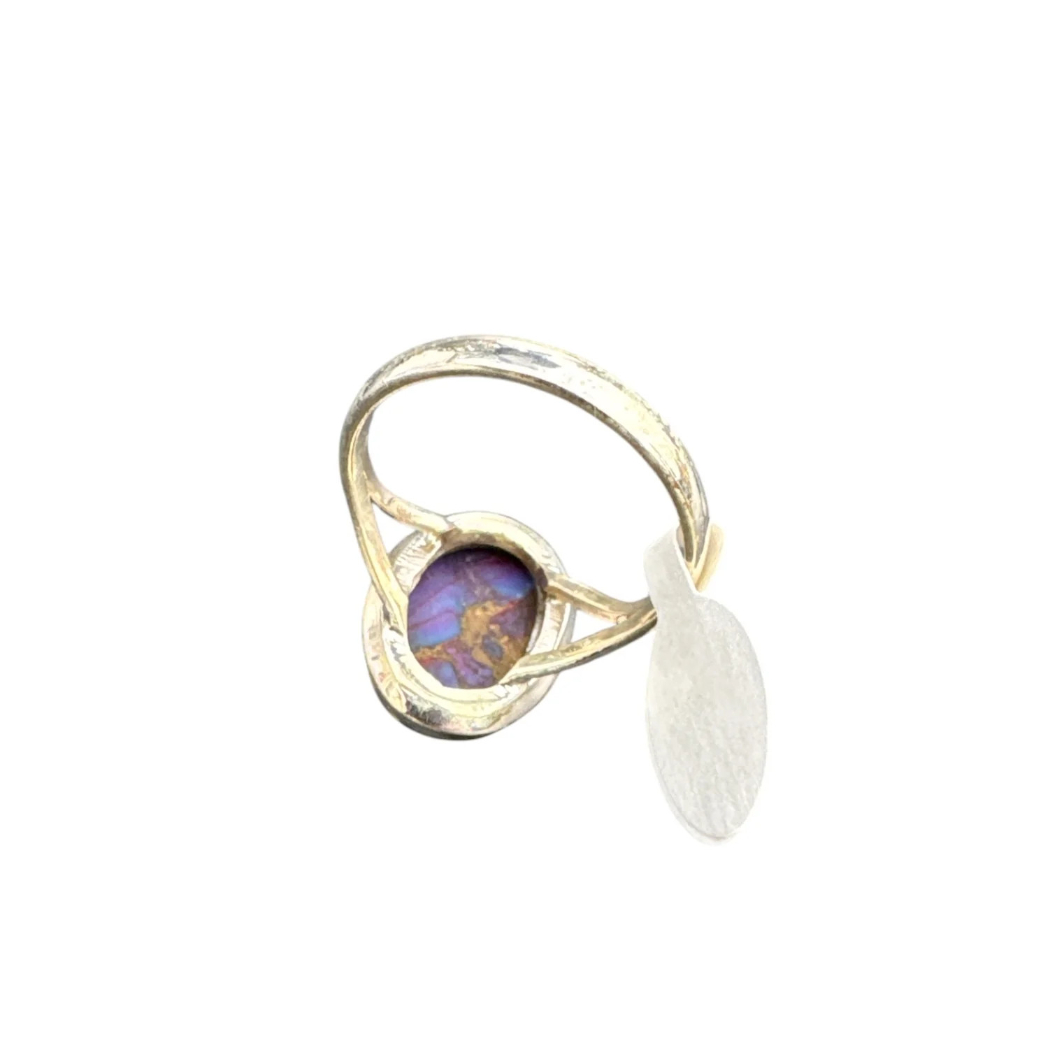 Kingman Purple Mojave Turquoise Solid 925 Sterling Silver Ring 7.5