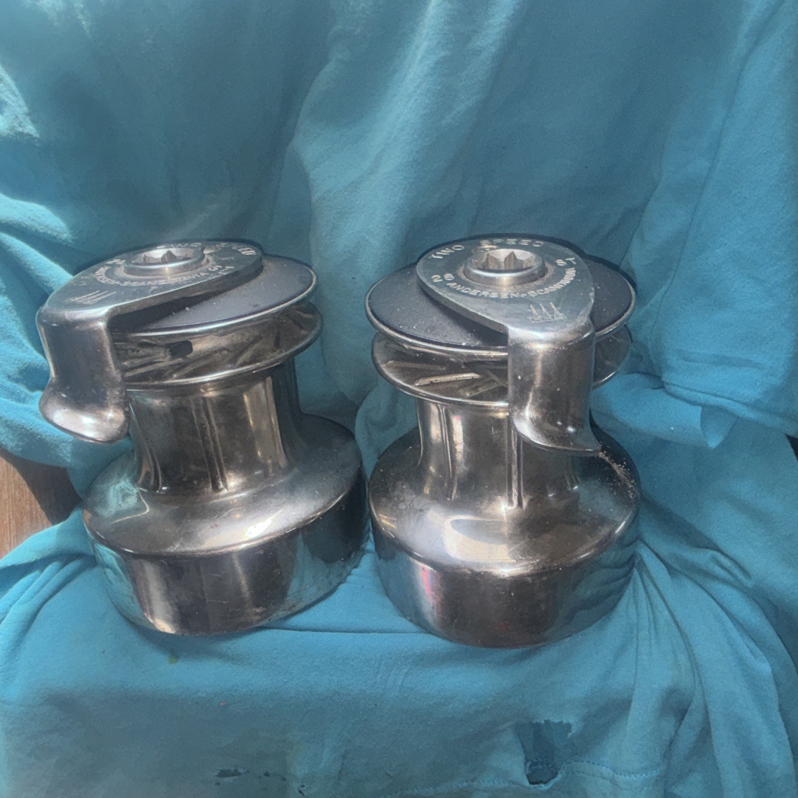 Pair Of Lightly Used Andersen 28 Two Speed Self Tailing Winches