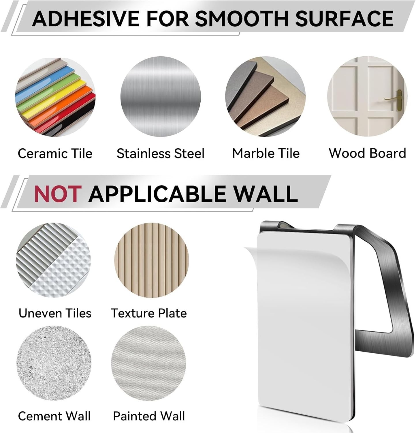 Rust-Resistant Spray Bottle Hanger - Adhesive Wall Mount for Kitchen & Bath