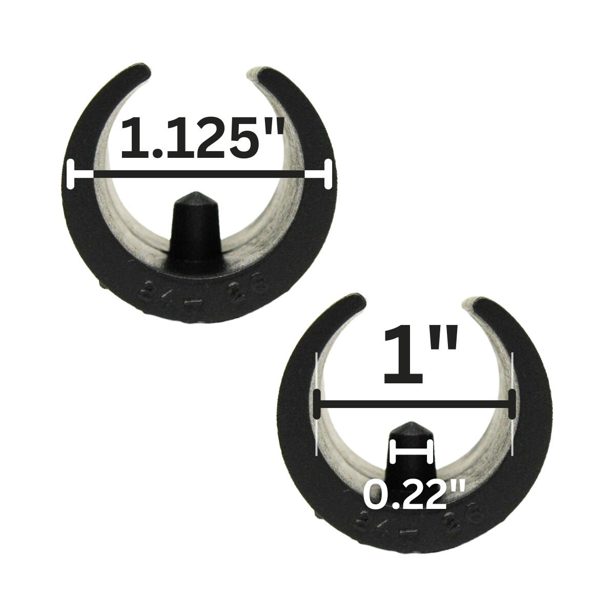 Breuer Cesca Chair Single-Prong U-Shaped Plastic Replacement Caps Glides (4 PCs)