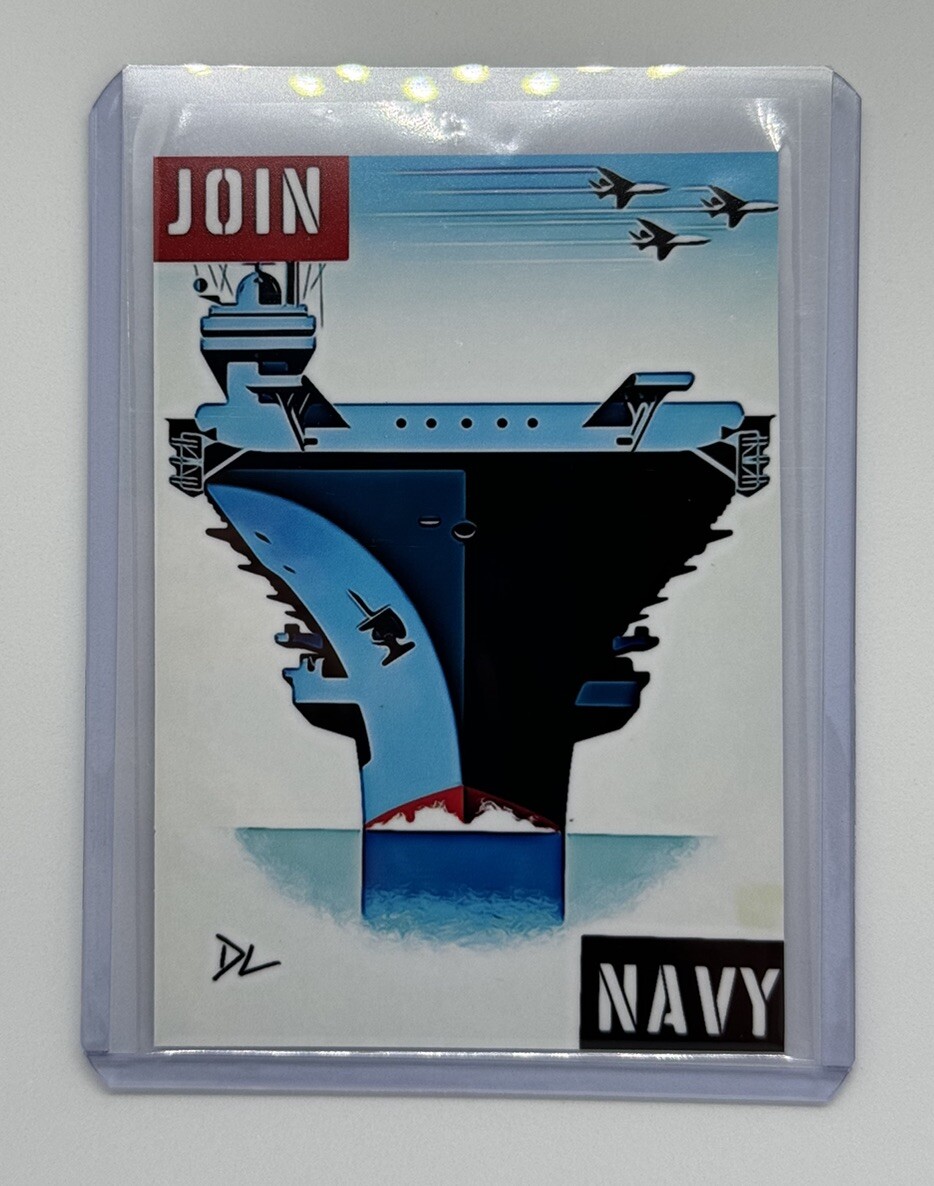 US Navy Limited Edition Artist Signed “Honor, Courage, Commitment” Card 1/10
