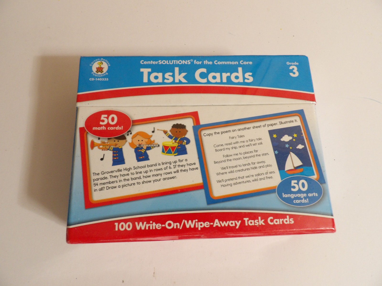 100 Task Cards Grade 3 for the Common Core by Carson-Dellosa Publishing Staff