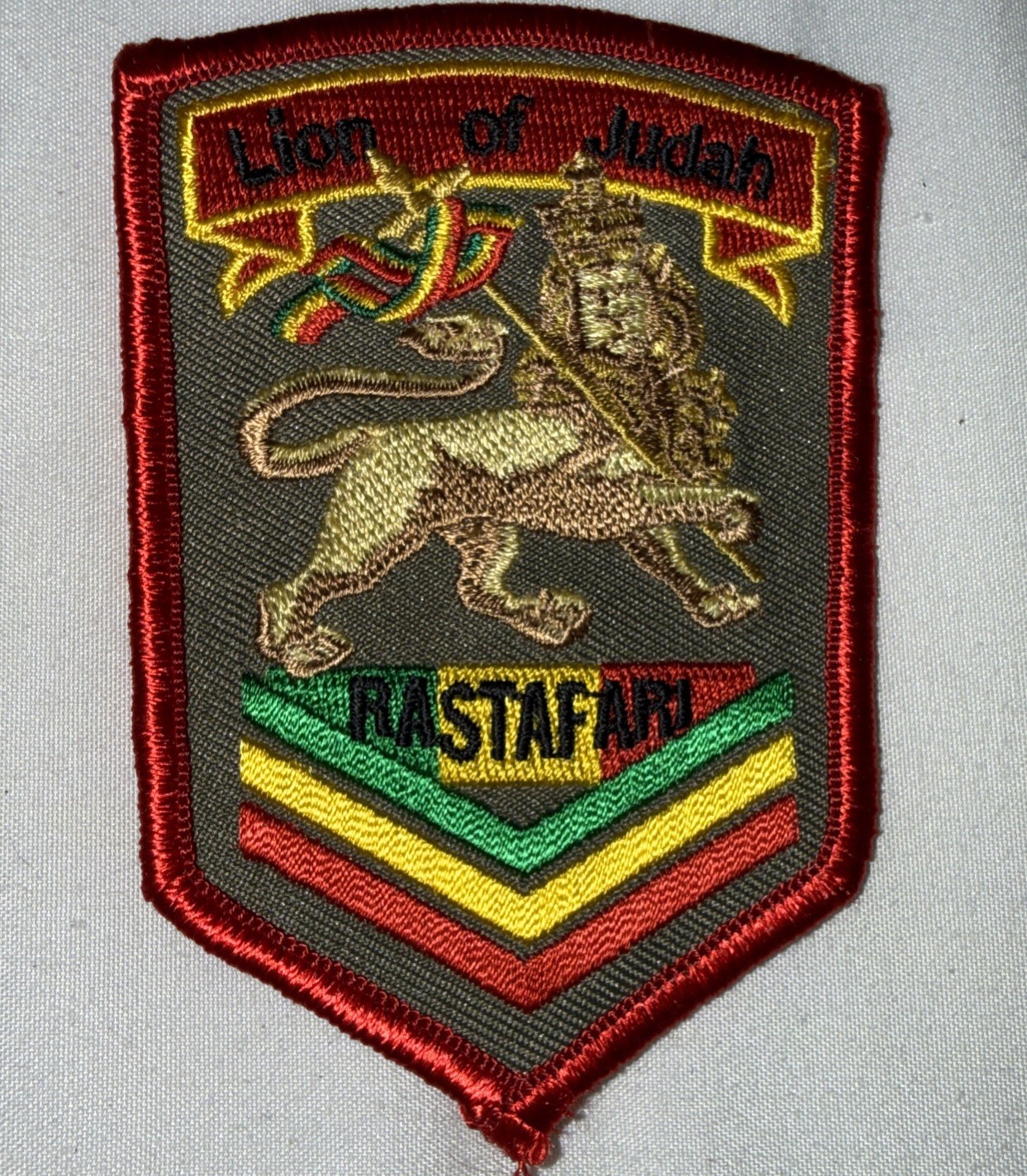 LION OF JUDAH RASTAFARIAN LOJ NEW Ethiopia Jamaica Rasta Afican King Iron On JAH