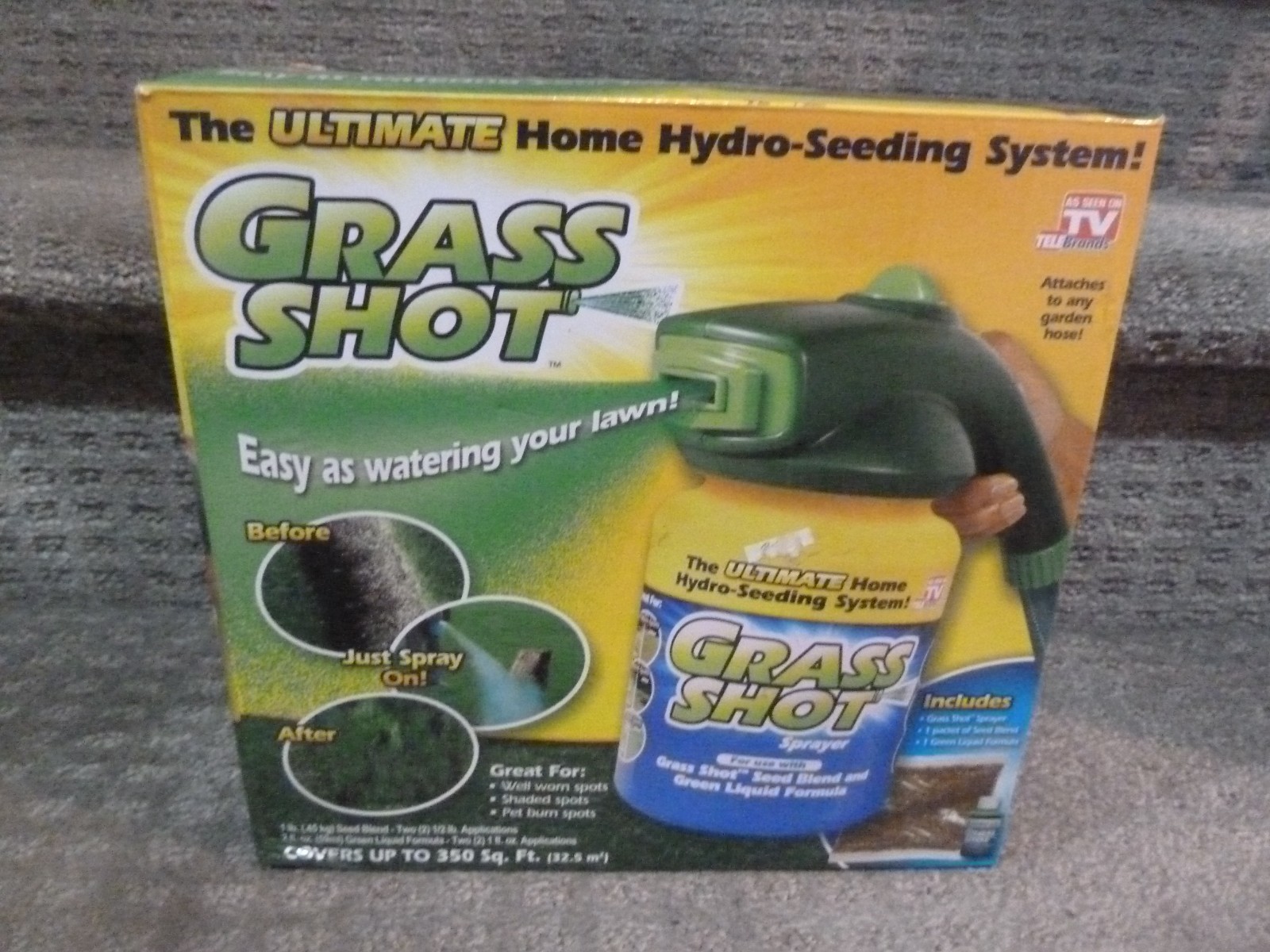 Grass Shot ULTIMATE Home Lawn Hydro-Seeding System BRAND NEW