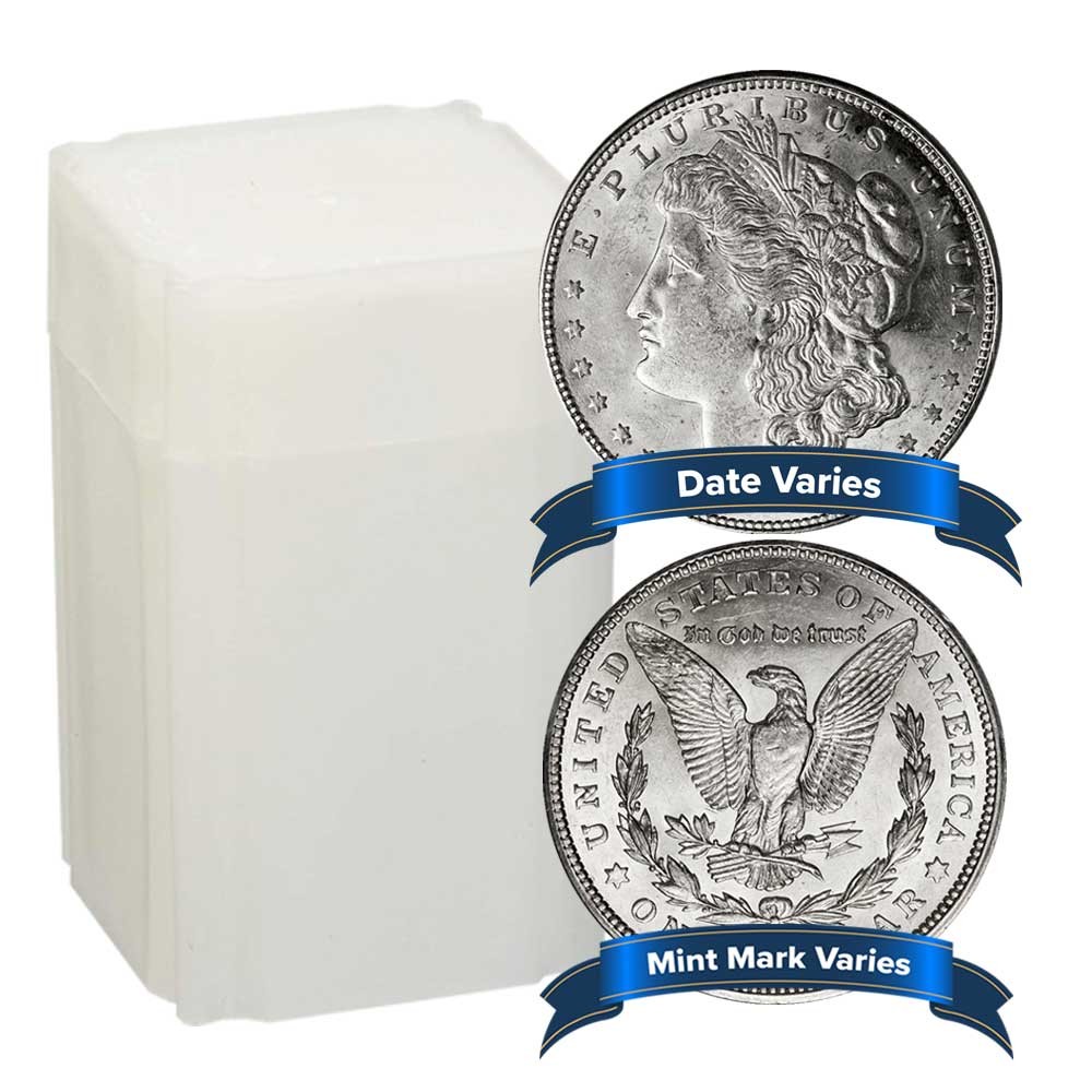 Roll of 20 - 1878-1904 $1 Morgan Silver Dollar About Uncirculated AU