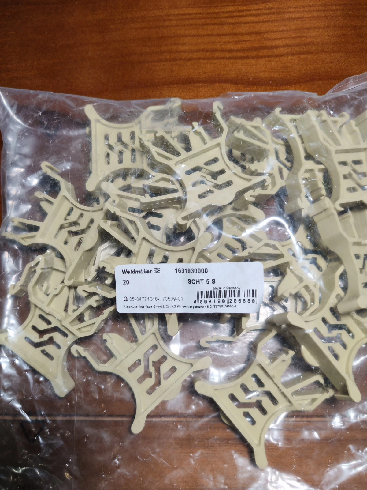 20pcs Weidmüller SCHT 5 S 1631930000 Brand New Terminal Marking